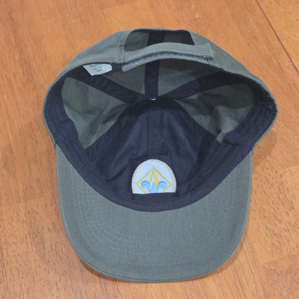 Boy Scouts of America Webelos Uniform Cap Kids SM/MD Olive Green Plaid